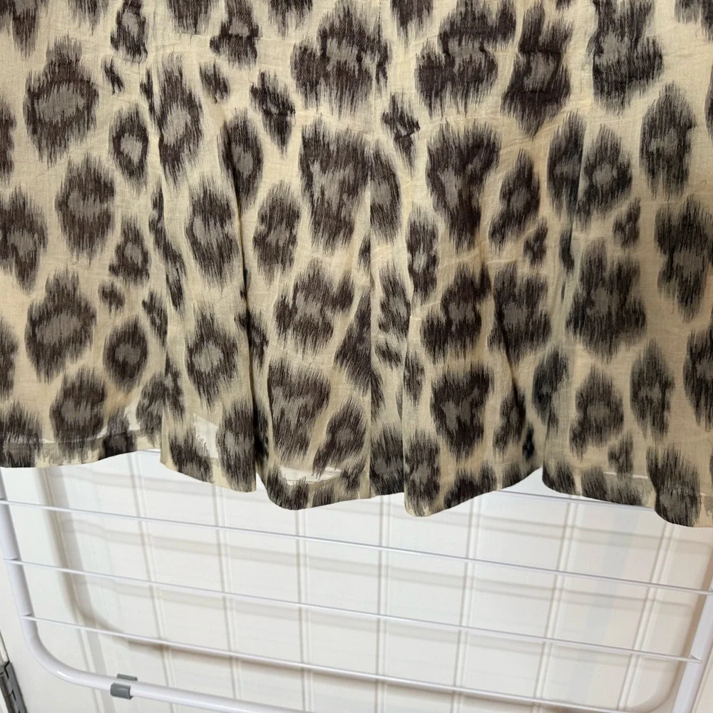 Talbots Animal Print A-Line Skirt - Picture 3 of 13